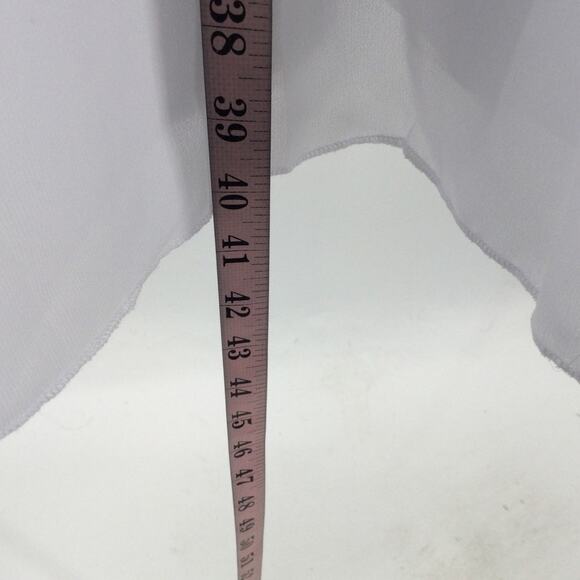 GIRL'S PARTY DRESS sz 8-9Y white chiffon ruffle sleeve long maxi dress NEW B131 - Picture 3 of 6